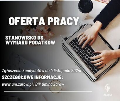 Oferta pracy - stanowisko ds. wymiaru podatków