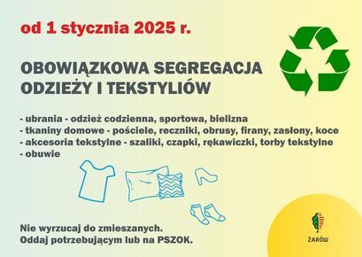 Nowe przepisy dotyczące wyrzucania zużytych tekstyliów