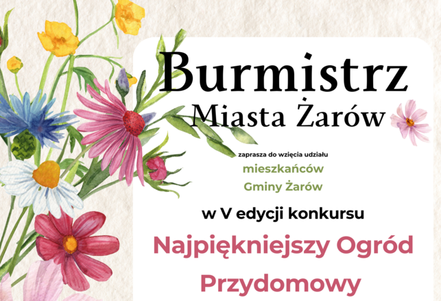 V edycja konkursu na najpiękniejszy przydomowy ogród i działkę ROD
