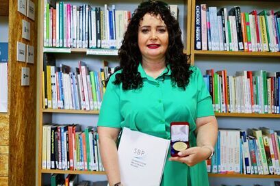 Dyrektor Biblioteki Publicznej w Żarowie zasłużona dla rozwoju bibliotekarstwa