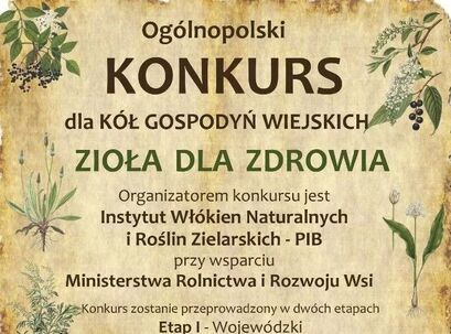 Konkurs "Zioła dla Zdrowia" dla KGW