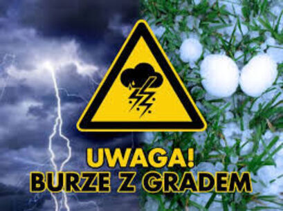 Ostrzeżenie meteorologiczne przed burzami z gradem