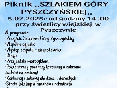 Piknik "Szlakiem Góry Pyszczyńskiej"