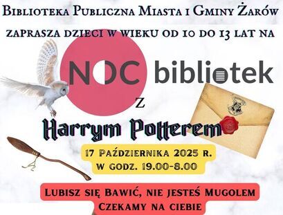 Noc Bibliotek z Harrym Potterem