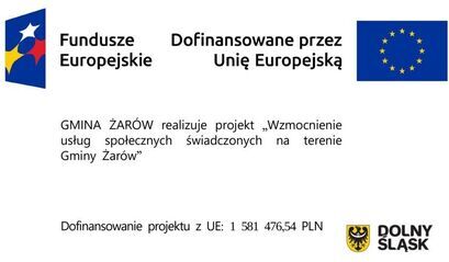 Gmina Żarów realizuje projekt „ Wzmocnienie usług społecznych świadczonych na terenie Gminy Żarów"