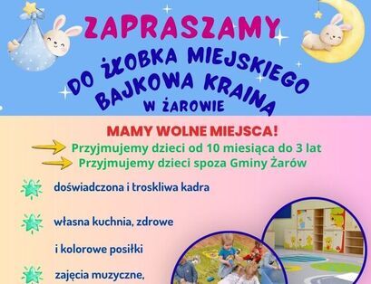 Szukasz opieki dla malucha? Są jeszcze wolne miejsca w Żłobku Miejskim