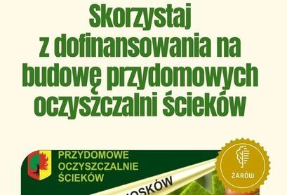 Nabór wniosków na dofinansowanie przydomowych oczyszczalni ścieków