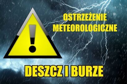 Ostrzeżenie meteorologiczne przed burzami z deszczem