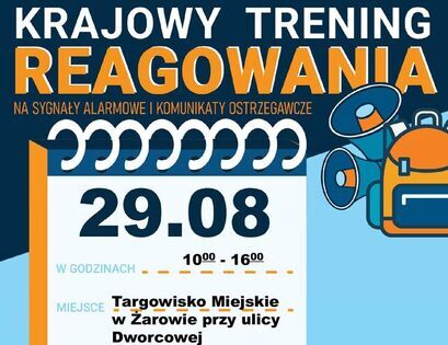 29 sierpnia przyjdź na Krajowy Trening Reagowania!