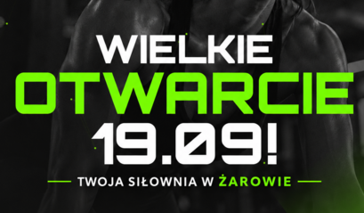 Nowe miejsce dla aktywnych - otwieramy siłownię w Żarowie