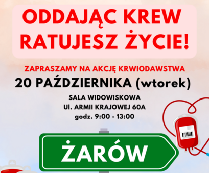 Oddając krew, ratujesz życie