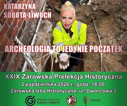 Zapraszamy na XXIX Żarowską Prelekcję Historyczną