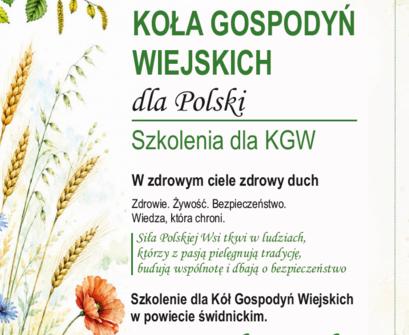 Szkolenie dla Kół Gospodyń Wiejskich