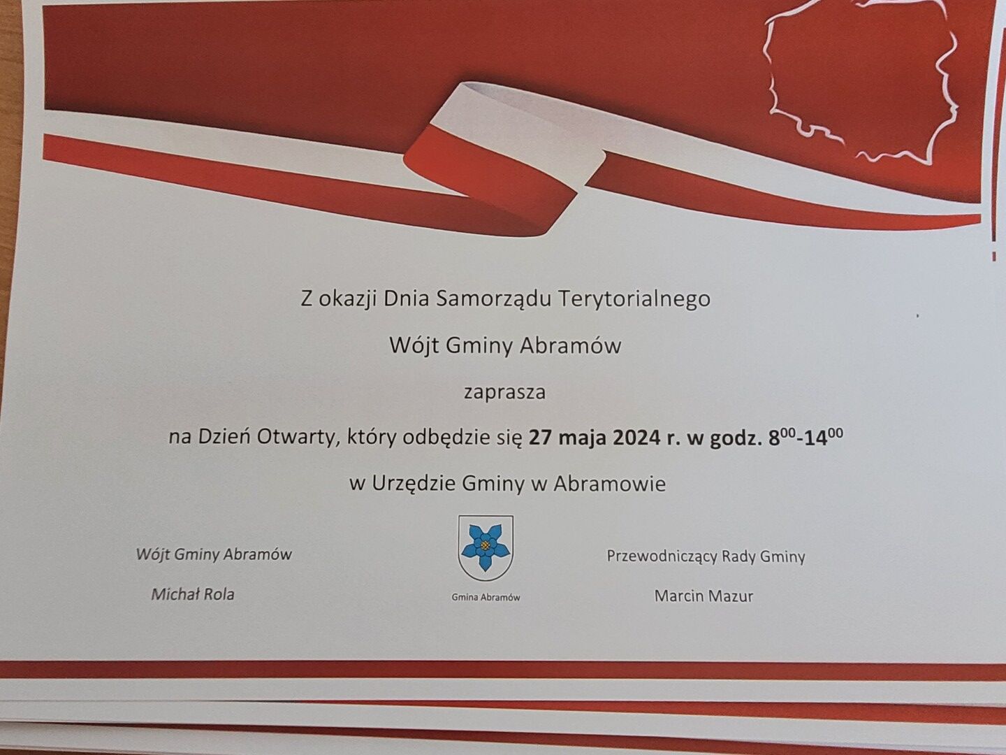 Zaproszenie na dzień otwarty w Urzędzie Gminy Abramów