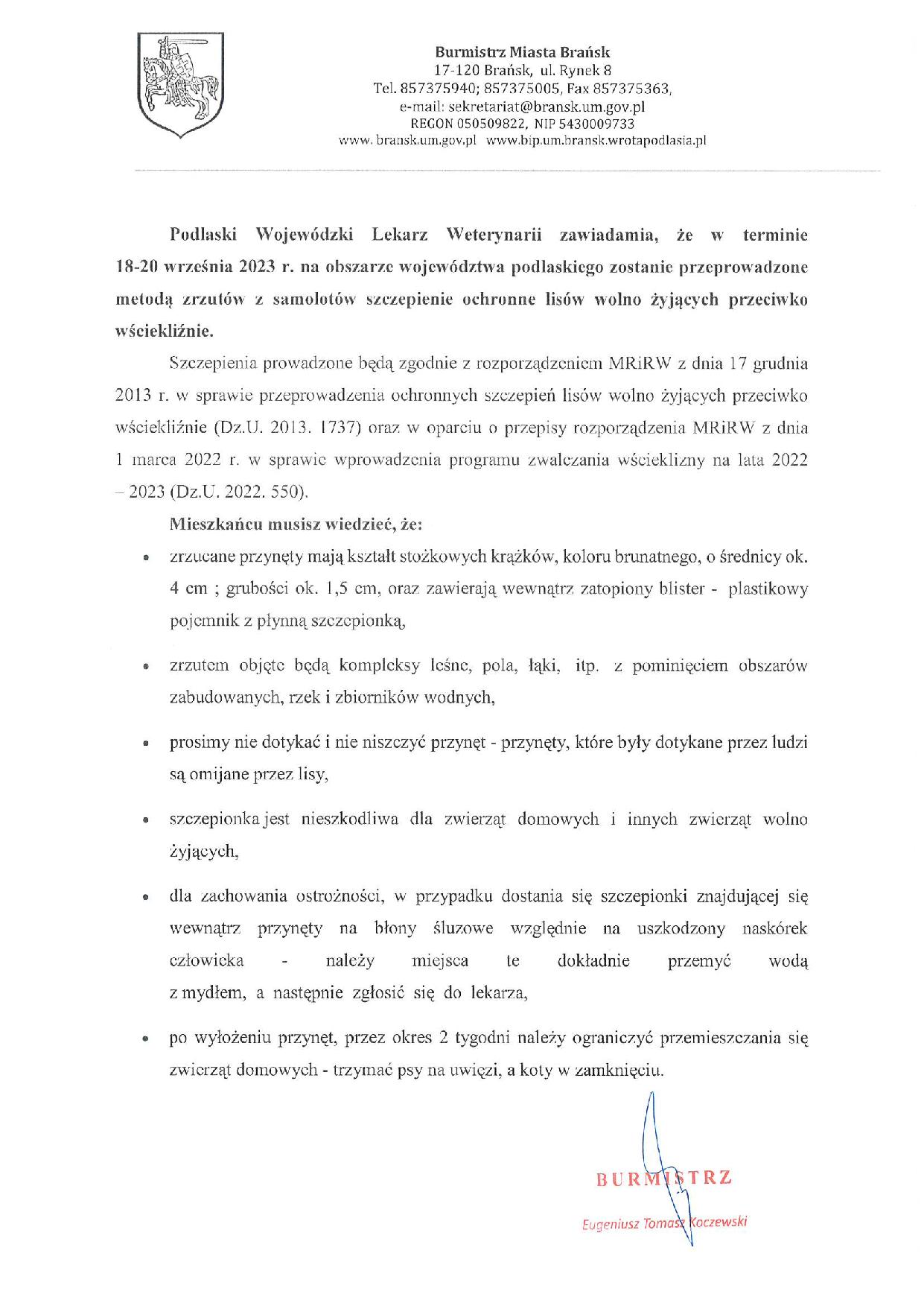 Informacja dot. szczepienia lisów page 001