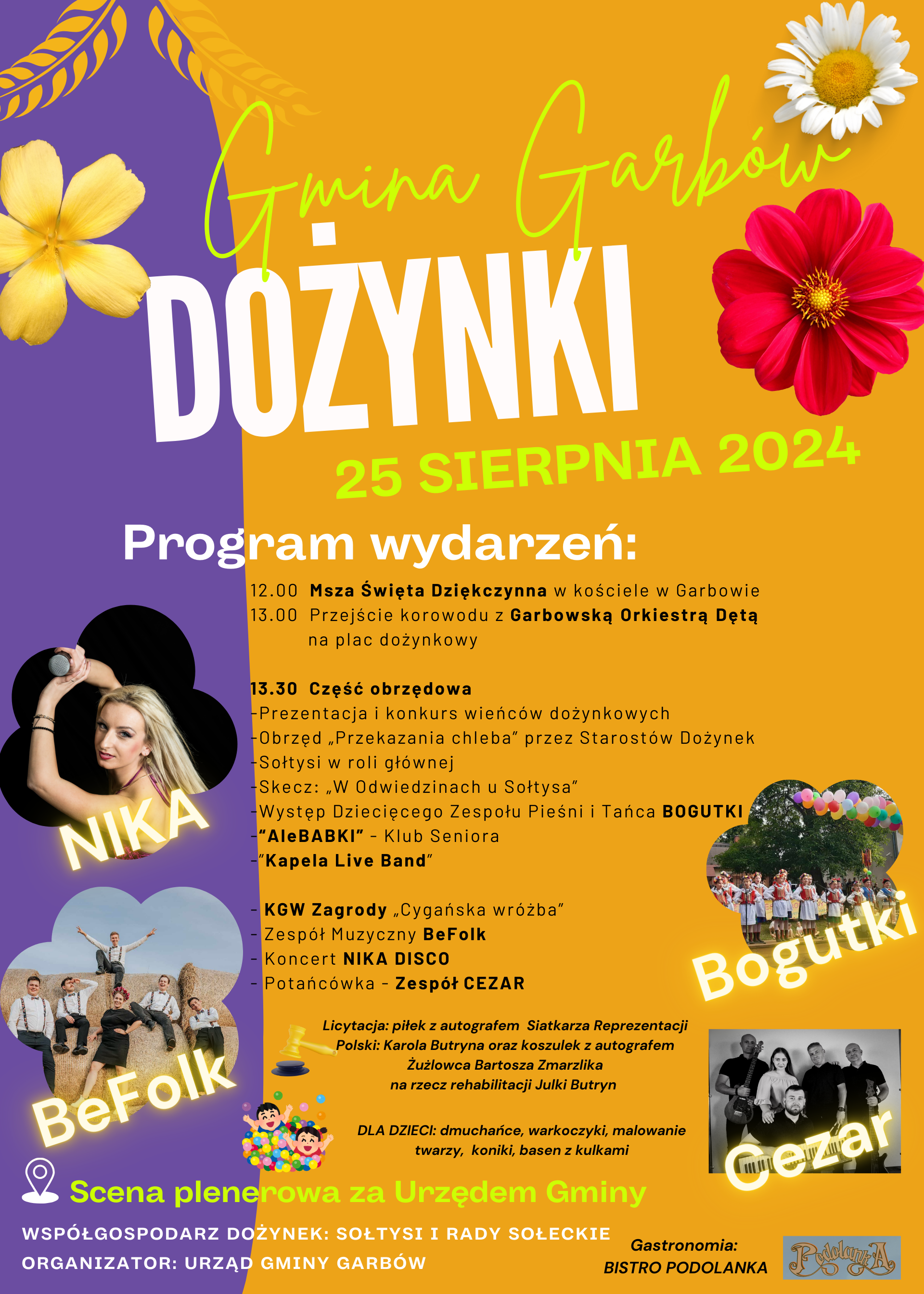 Plakat dozynki gminne 2024