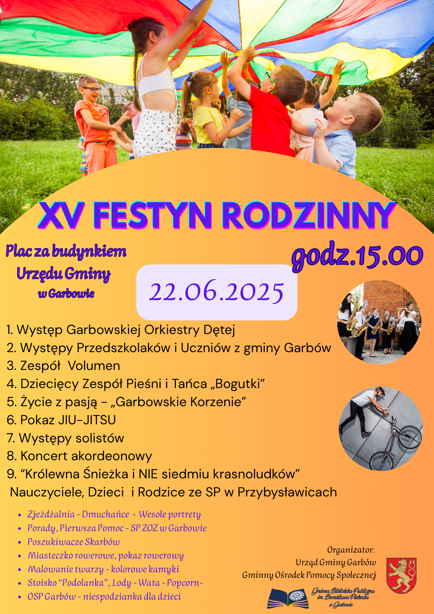 Plakat na XV Festyn Rodzinny