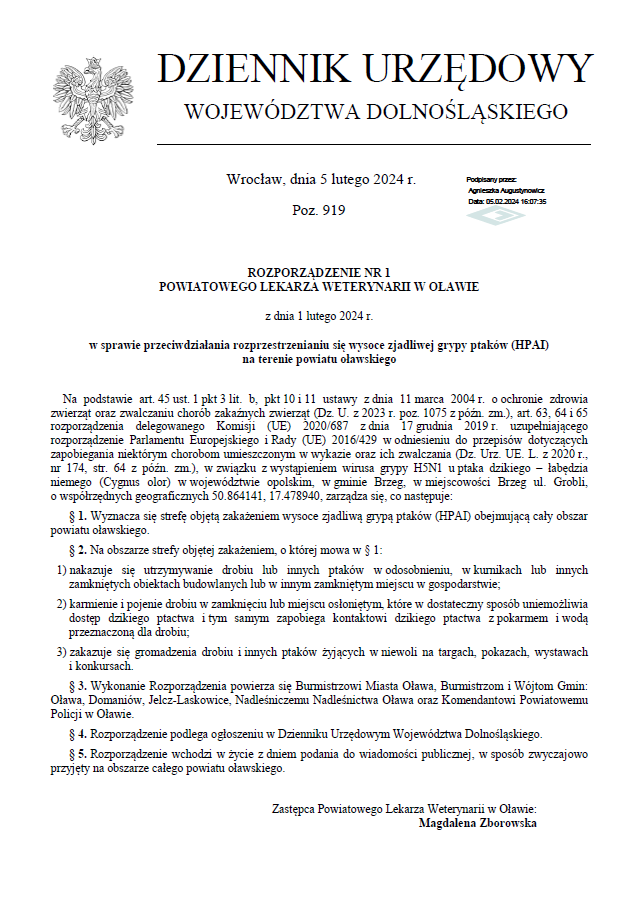 To zdjęcie przedstawia stronę tytułową "Dziennika Urzędowego Województwa Dolnośląskiego" z rokiem 2021. Zawiera tekst i herb.
