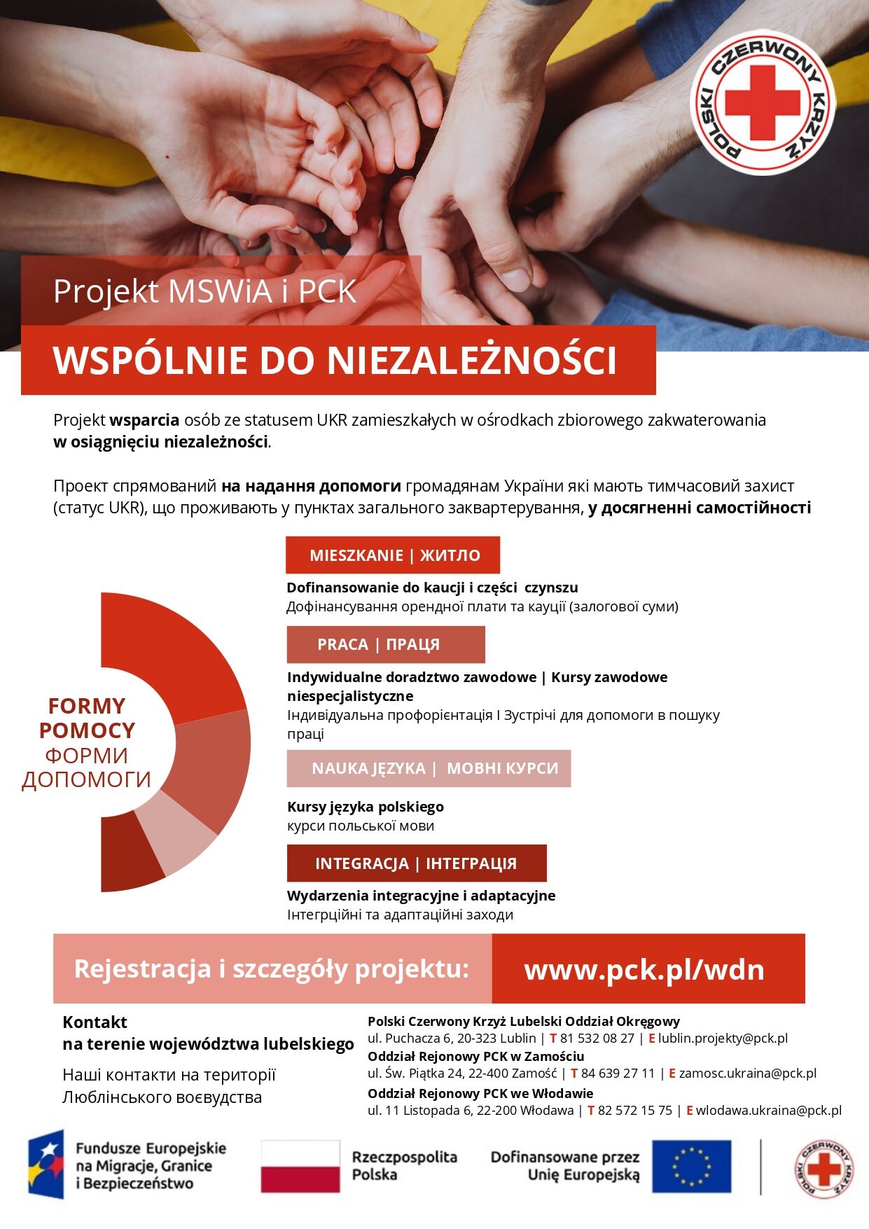 kolorowy plakat z opisem projektu