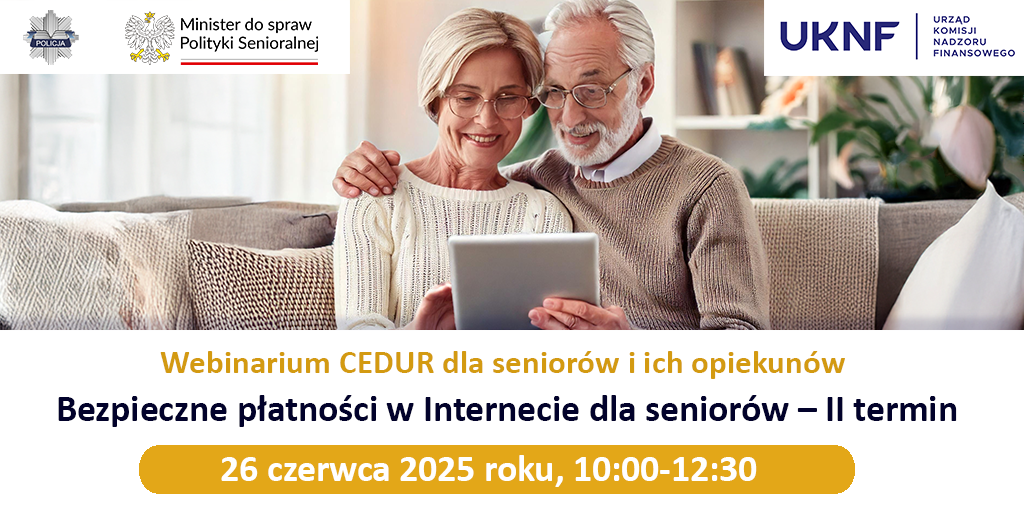 zdjęcie seniorów, informacje o webinarium