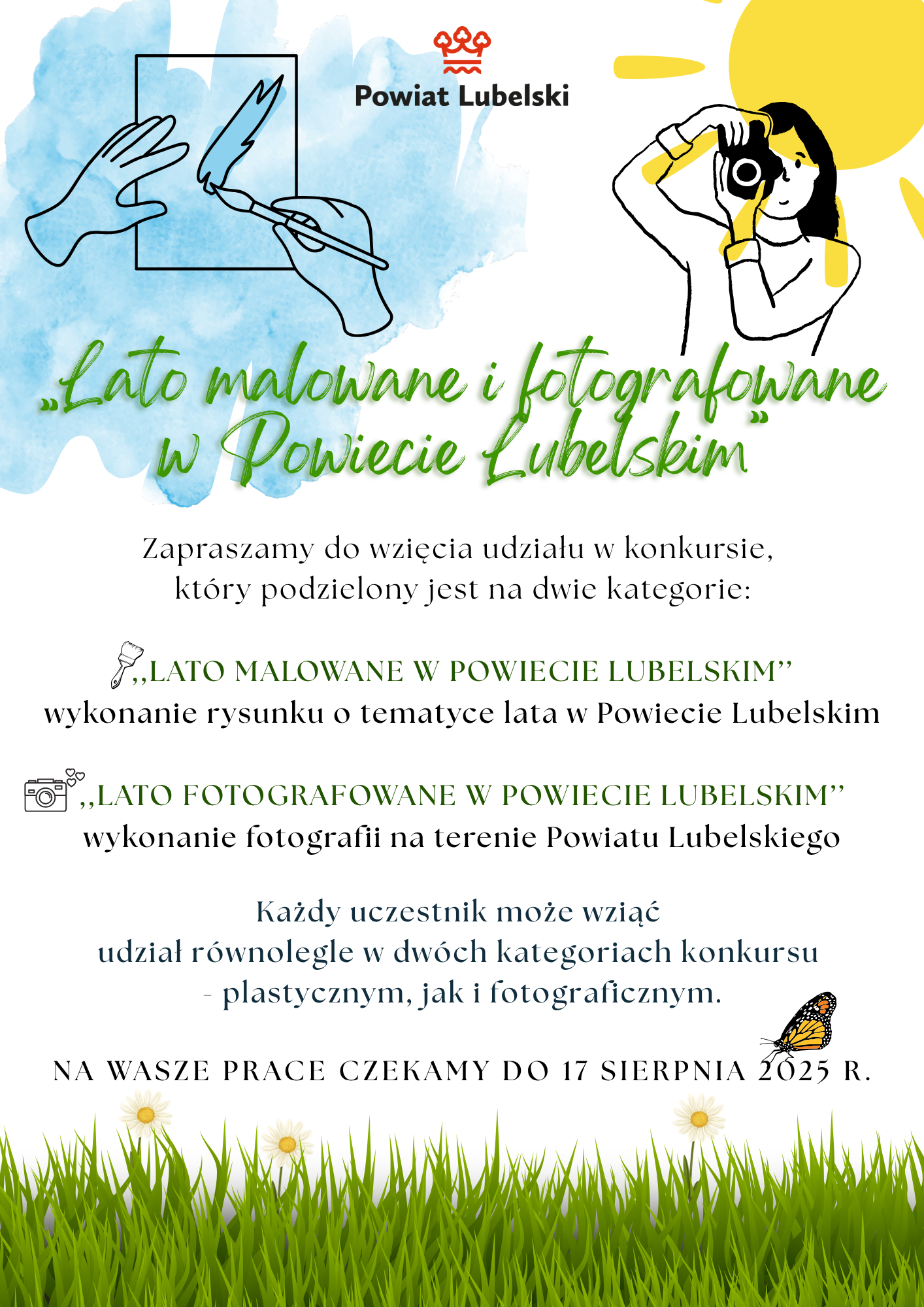 kolorowy plakat z opisem konkursu