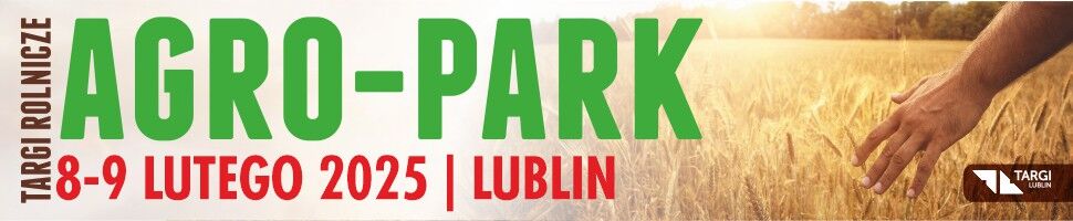 baner informujący o targach rolniczych Agro-park