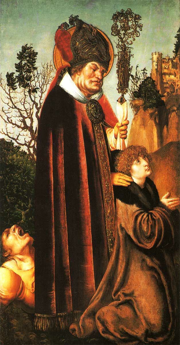 Św. Walenty, obraz Lucasa Cranacha Starszego/domena publiczna.