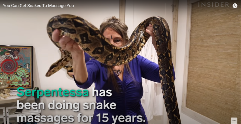 Serpentessa, królowa węży, screen youtube