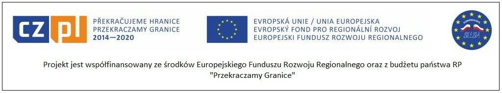 Baner z logo UE i informacją o dofinansowaniu projektu z Europejskiego Funduszu Rozwoju Regionalnego, nazwa projektu 