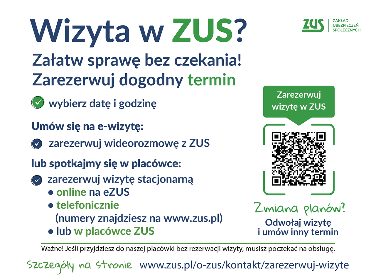Plakat informacyjny - informacje w artykule