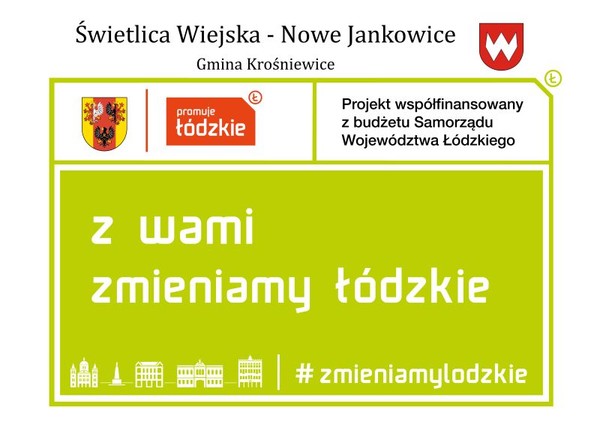 Tablica informacyjna - współfinansowane ze środków Województwa Łódzkiego