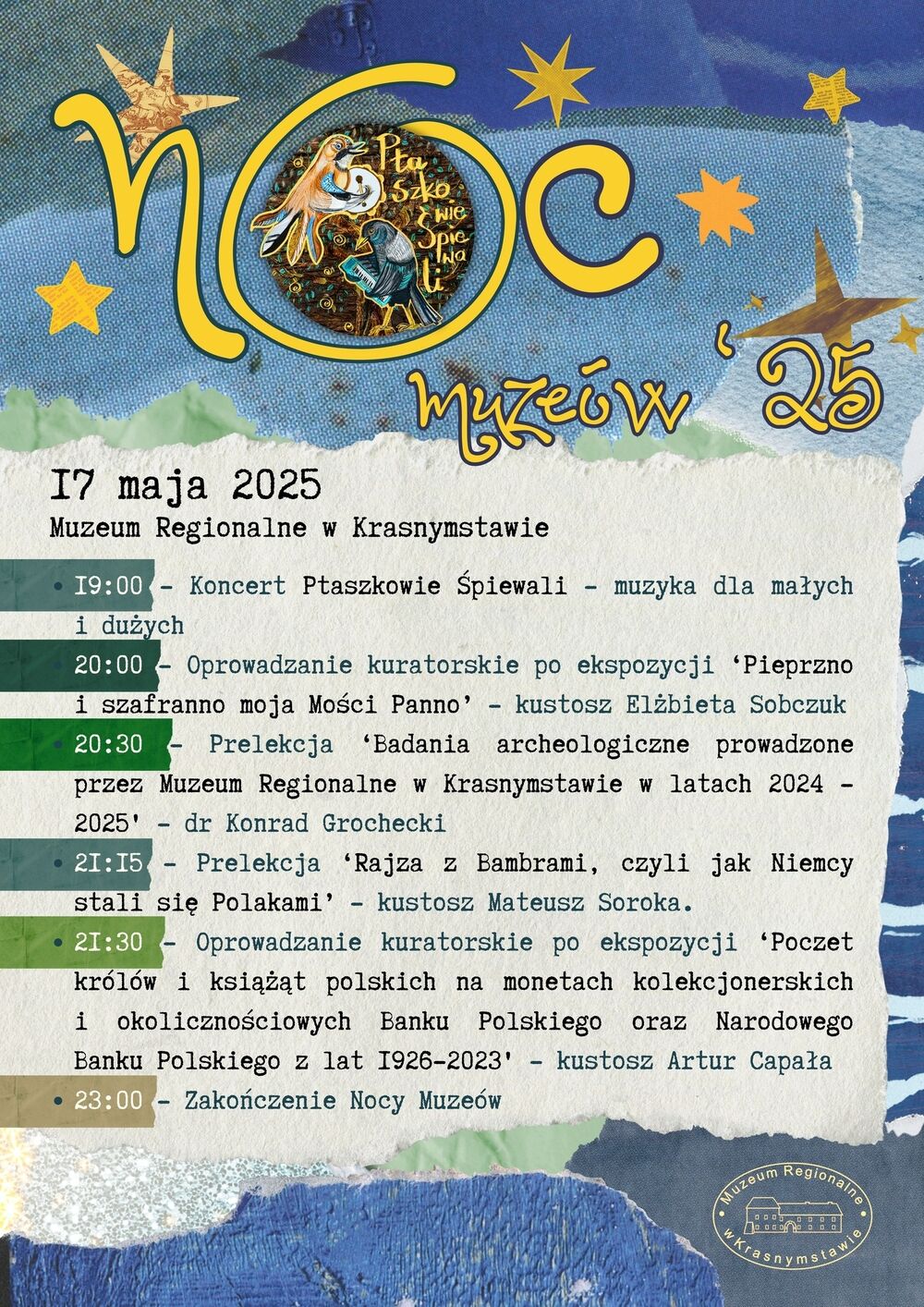 Plakat "Noc Muzeów 2025"