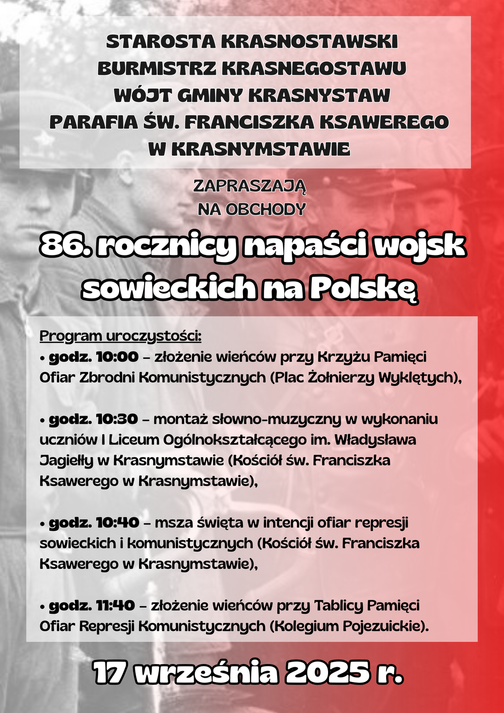 Plakat obchodów