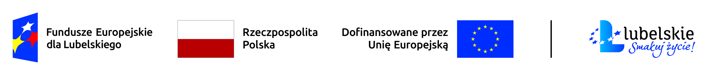 Logotypy czterech europejskich instytucji: flaga Unii Europejskiej, flaga Polski, symbol finansowania przez UE oraz logo "Fundusze Europejskie - dla rozwoju innowacyjnej gospodarki".