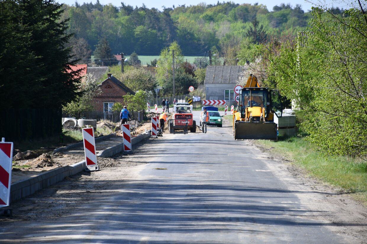 Droga podczas przebudowy