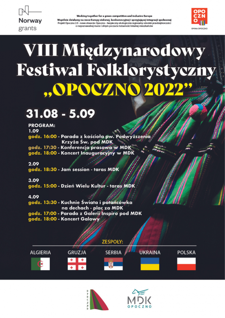 plakat festiwalu folklorystycznego