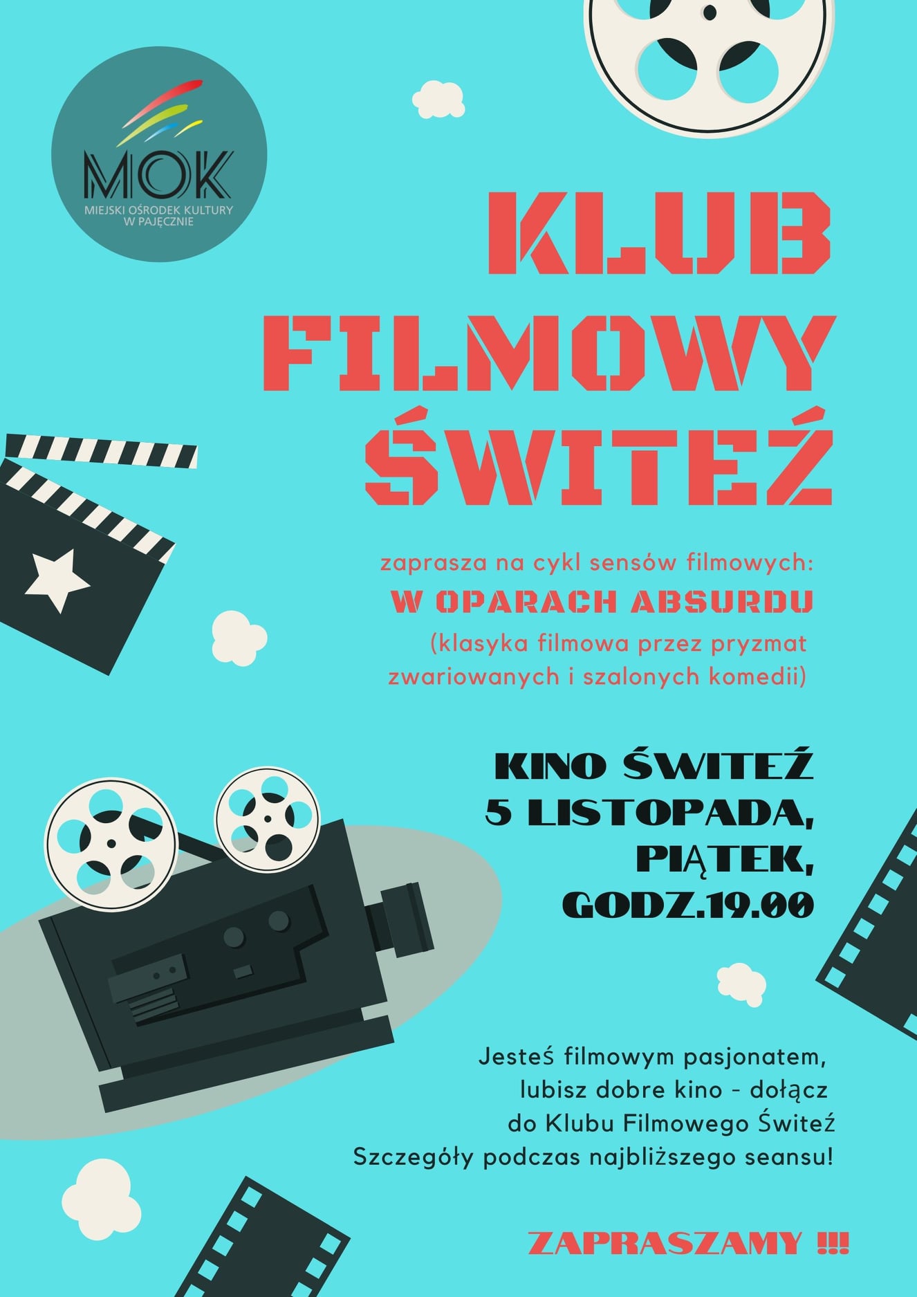 Filmowy wieczór w piątek w Kinie Świteź