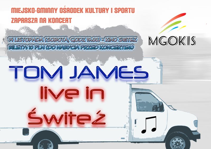 Tom James wystąpi w kinie Świteź