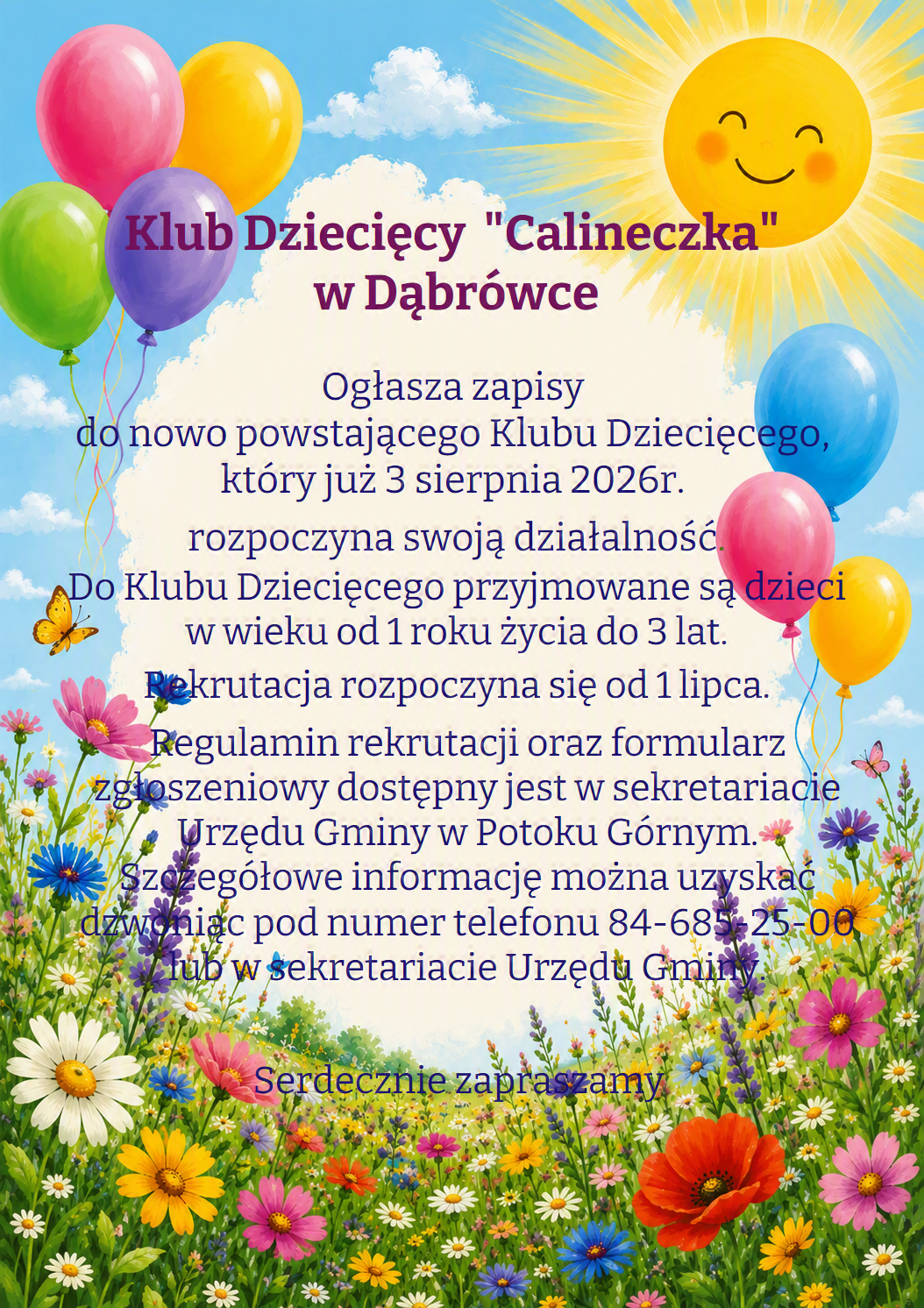 Plakat ogłoszenie o rekrutacji