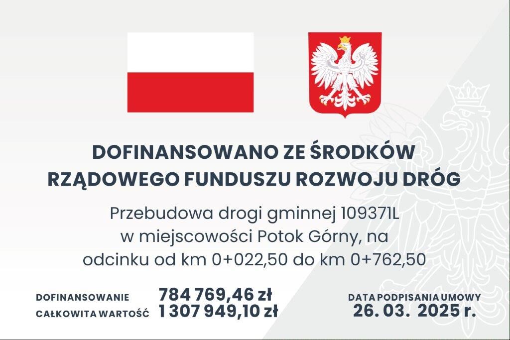 Tablica promocyjna projektu