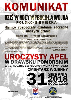 Uroczysty apel w 79. rocznicę wybuchu II wojny światowej