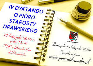 IV Dyktando o Pióro Starosty Drawskiego