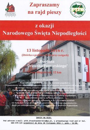 Rajd pieszy z okazji Narodowego Święta Niepodległości