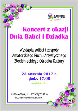 Koncert z okazji Dnia Babci i Dziadka