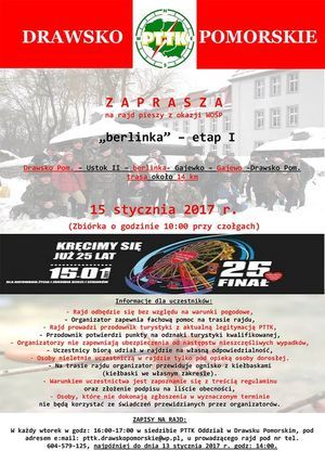 Rajd pieszy "Berlinka - Etap I" - 15.01.2017