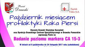 Październik miesiącem profilaktyki raka piersi