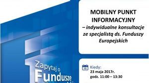 Mobilny Punkt Informacyjny w Drawsku Pomorskim - 23.05.2017