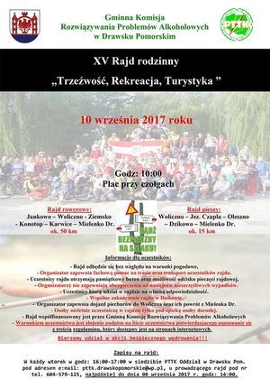 XV Rajd Rodzinny "Trzeźwość, rekreacja, turystyka"