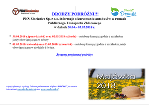 Kursy autobusów - informacja