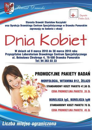 Promocyjne pakiety badań z okazji Dnia Kobiet